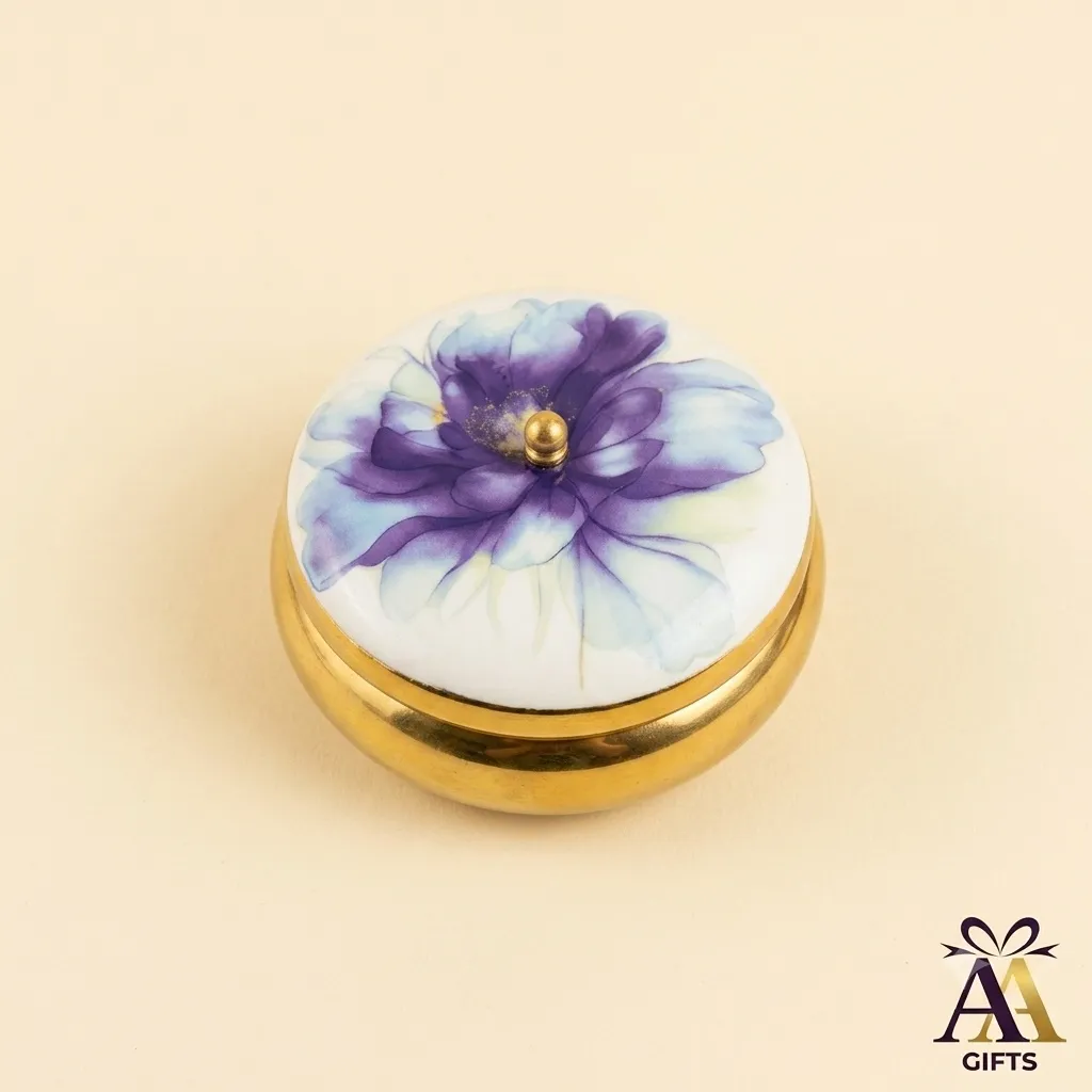 Decorative stainless steel gift set with lids for family return gifts