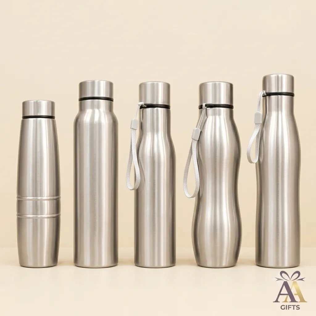 Exclusive stainless steel executive water bottle for corporate return gifts