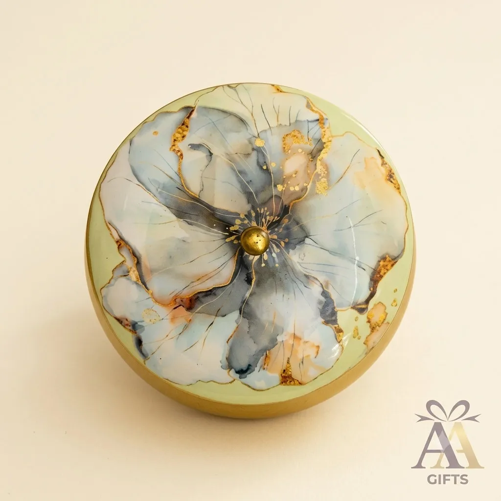 Floral Watercolor Printed Storage Container for weddings, pooja favors, baby showers and festive gifting