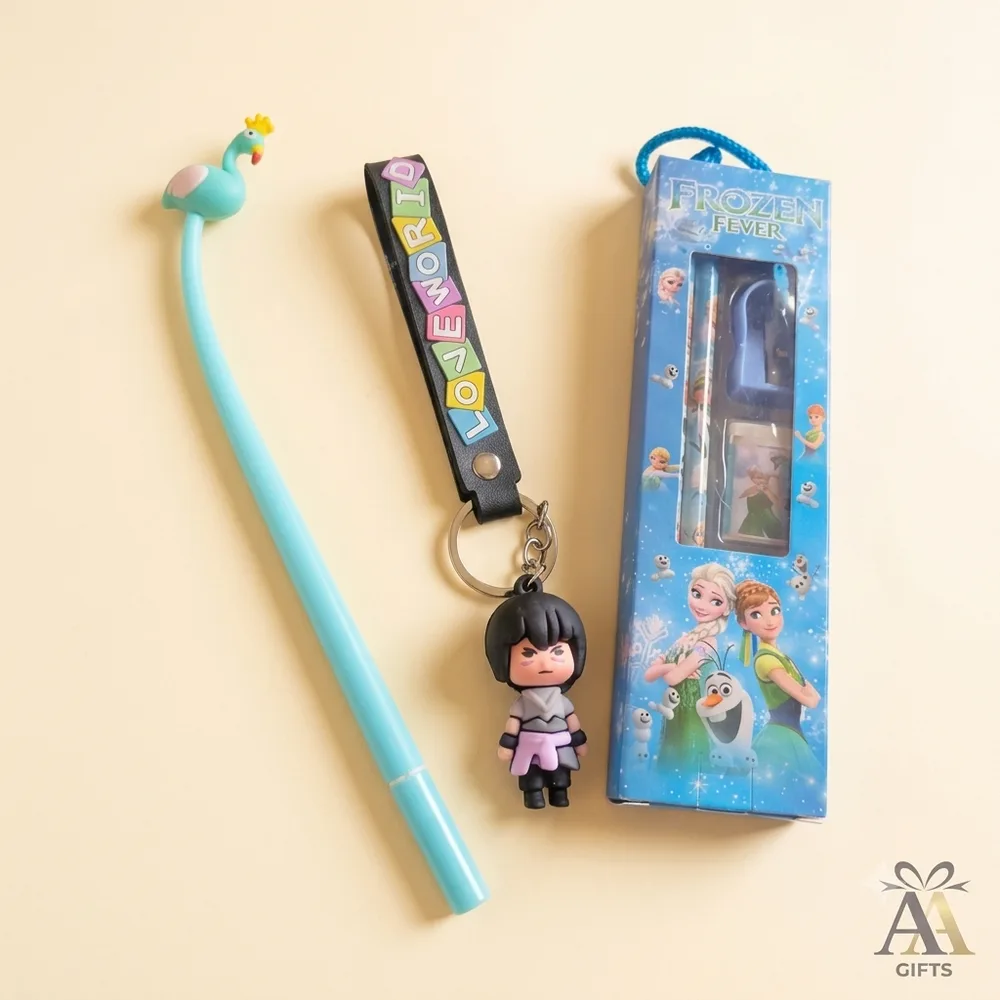 Frozen Stationery and Cartoon Keychain Kids Return Gift Combo Chennai