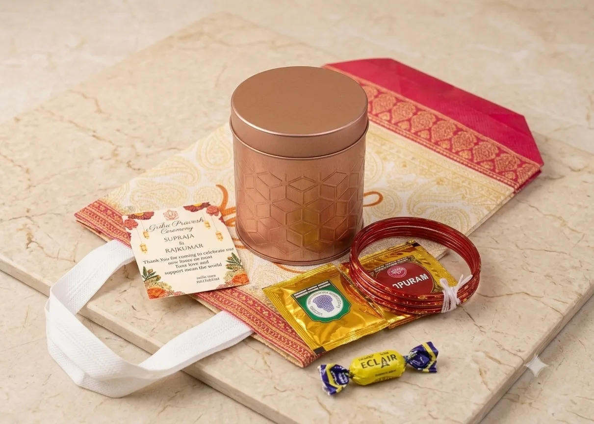 Storage Box Favor Set for weddings, pooja favors, baby showers and festive gifting