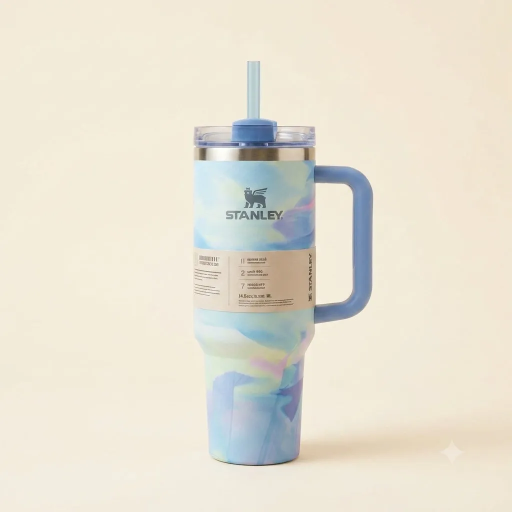 Pastel Blue Printed Storage Tumbler for weddings, pooja favors, baby showers and festive gifting
