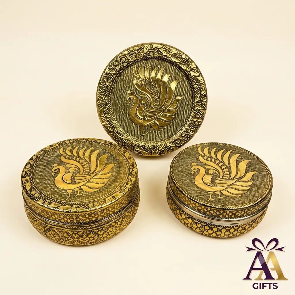 Peacock Meenakari Box for wedding and festive return gifts Chennai